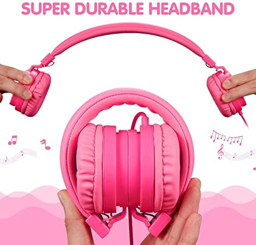 Premium ONTA Kids Headphones – Comfortable Noise-Canceling On-Ear Headset for Young Learners | Durable Wired Earphones Designed for School, Travel, and Home | Perfect Fit for i Pads, Smartphones, and Laptops | Unmatched Sound Quality for Ages 3+