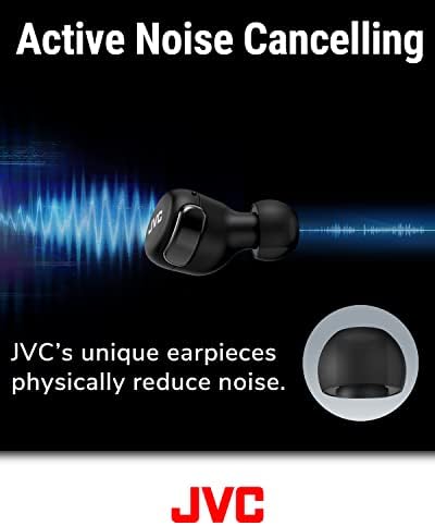 Elevate Your Audio Experience with JVC HAA30 TB True Wireless Earbuds – Featuring Next-Gen Bluetooth 5.2, Elite Active Noise Cancellation, and 21-Hour Extended Battery Life for Uninterrupted Listening – Perfect for Gaming with Ultra-Low Latency Mode and Designed for All-Day Comfort and Versatility