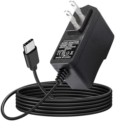 USB-C 12 V AC/DC Power Adapter for AVAPOW Jump Starters – Rapid Charging Solution for A58, A68, A28, A08, A18 Models – Lightweight & Durable Emergency Accessory for Hassle-Free Power Supply and Quick Recharge