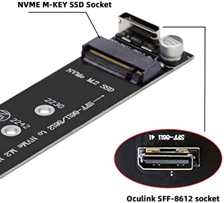 Maximize SSD Performance with NFHK M.2 to Oculink Adapter – Dual 2-to-2 PCIe NVME/AHCI Connector for Enhanced Speed | Supports 2230/2242/2280/22110 mm Drives | Ideal for High-Performance Gaming & Content Creation | Plug-and-Play Installation for Seamless Upgrades | Durable, Compact Design for Reliable Connections