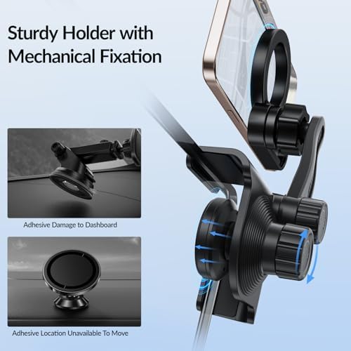 SOOPII Magnetic Phone Mount for Tesla Model 3/Y – Ultimate Hands-Free Mag Safe Holder for i Phone 16/15 & All Smartphones – Enhanced Stability, Quick Charging & Effortless Installation for Safer Driving Experience