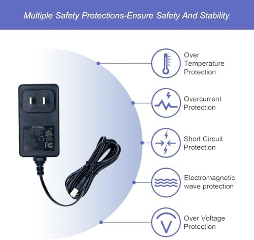 Versatile 24 V ETL Certified Power Adapter – 1 A (24 W) AC to DC Converter with 9 Interchangeable Plugs | Ideal for LED Strip Lights, CCTV Cameras, and DC Pumps | Reliable Power Supply for Diverse Electronic Applications | Optimal Safety and Performance