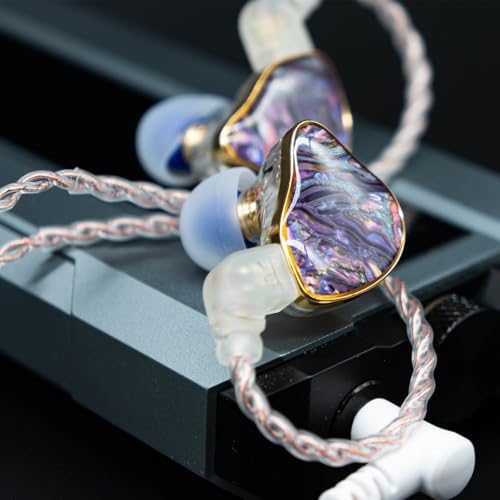 DB2 IEM Hybrid Earphones – Premium 1 BA & 1 DD In-Ear Monitors for Ultimate Sound Experience, Perfect for Gamers, Audiophiles, and Musicians – Stylish Purple Finish with Detachable 2-Pin Cable & 3.5 mm Connection for Enhanced Comfort and Performance