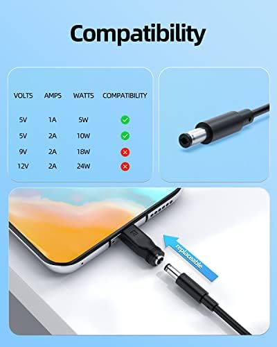 Versatile 10 W DC 5 V 2 A Multi-Tip Power Adapter – Fast Charging Solution for Bluetooth Speakers, Tablets, Cameras, and Baby Monitors – High Compatibility Charger for All Your DC 5 V Devices
