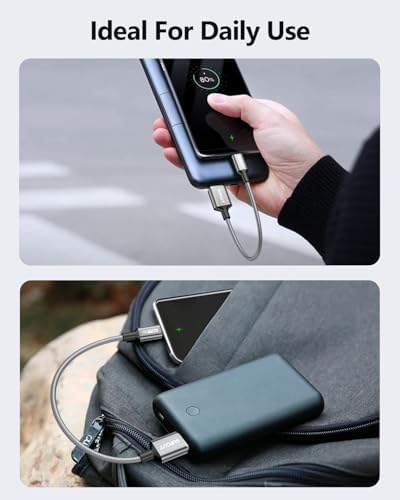 SUNGUY Micro USB Cable 1.5FT, [10-Pack] Short Braided USB 2.0 Micro Android Charger Fast Charging & Data Sync Cord Compatible with Samsung Galaxy S6 S7 Edge Note 5, Tab 4, PS4, Kindle and More – Enhanced Compatibility and Speed