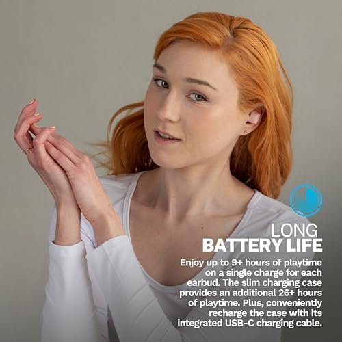 JLab Go Air Tones+ True Wireless Earbuds – Ultimate Bluetooth Audio Experience with 32+ Hours Playtime, Effortless Auto Pairing, Customizable EQ3 Sound Profiles, and Touch Control Functionality in Chic Earthtone Design – Ideal for Active Lifestyles and All-Day Wear Comfort