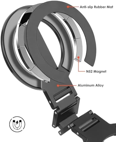 Twins Carry: Magnetic Dual-Phone Holder for iPhone & Android | Lightweight Solution for Professionals, Travelers & Gamers | Manage 2 Mobile Phones for Work, Personal Use (Black, General) – Enhanced Compatibility and Speed