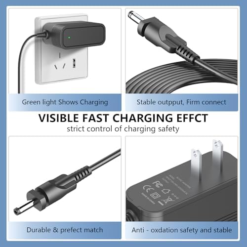 Premium High-Speed Charger for Shark CH950 CH951 Ultra Cyclone Pro – Efficient Replacement Adapter for Seamless Compatibility with CH950 C, CH951 C, CH955, CH963 and More, Ensuring Optimal Vacuum Performance and Quick Charging Solutions