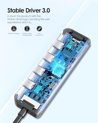 Unleash Seamless Connectivity with the LENTION USB C Hub – 4 K@60 Hz HDMI, Dual USB C & Super-Fast USB 3.2 Gen2 Ports for 10 Gbps Transfers, 100 W Power Delivery – Perfect for Mac Book Pro, Mac Book Air, i Phone 15 & Windows Laptops – Sleek Gray Design for Ultimate Versatility and Efficiency