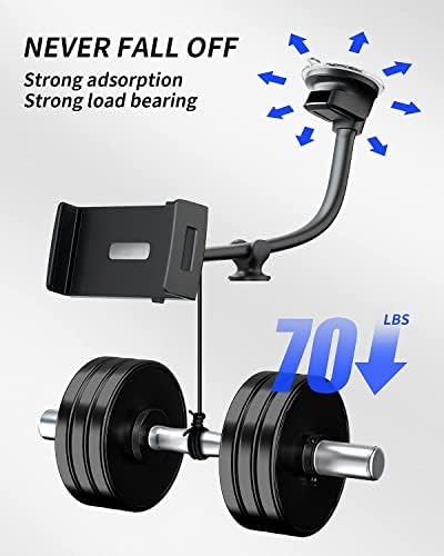 Ultimate Gooseneck Tablet Car Mount – Versatile Suction Holder for 7-12.4 Inch Devices – Securely Fits i Pad & Samsung Tab – Effortless Hands-Free Navigation & Entertainment – Enhanced Stability for Safe Driving – Perfect for Daily Commutes & Road Trips