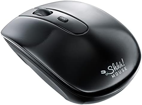 Silent Wireless Mouse for Laptop – Compact Cordless Travel Mouse with Quiet Click Technology, 3 Adjustable DPI Levels (800, 1200, 1600) – Ideal for PC and Chromebook Users, Perfect for Office and On-the-Go Efficiency – Enhanced USB 2.4 GHz Connectivity in Sleek Black Design