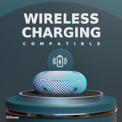 Lilo and Stitch Bluetooth Earbuds – 30-Hour Battery Life, Superior Audio Clarity, Comfort-Driven Ergonomic Design – Ideal Disney-Themed Gifts for Avid Fans and Collectors, Universal Device Compatibility for Effortless Connectivity