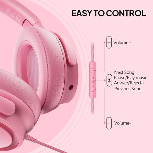 Experience Ultimate Sound Clarity with Stylish Purple USB C Wired Over-Ear Headphones – Immerse Yourself in Exceptional Hi-Fi Stereo Audio and Advanced Noise Isolation for Unmatched Comfort, Ideal for Music Aficionados and Professionals, Fully Compatible with USB C Devices