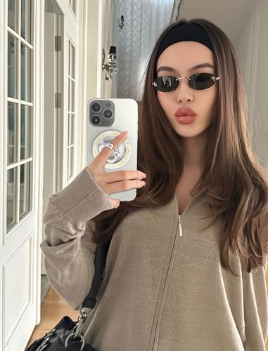 Adorable Cartoon Cat Magnetic Phone Ring Holder for i Phone 12-16 Series – Adjustable Stand & Removable Snap for Effortless Hands-Free Use – Enhanced Wireless Charging Capability & Secure Grip, Perfect for On-The-Go Fun