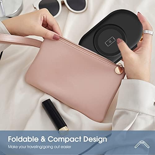 Revolutionary Compact Magnetic Wireless Charger – Fast-Folding Travel Station for i Phone 15/14/13/12/Pro/Max/SE/11/X/XR/8 & Apple Watch Series 9/8/Ultra/SE/7/6-2 – Ultimate On-the-Go Power Hub with Enhanced Safety Features for Tech Enthusiasts and Travelers – Portable Multi-Device Charging Solution for i Pods 3/Pro/2, Perfect for Efficient Travel and Seamless Connectivity