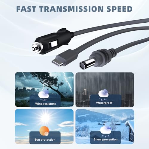 Experience Unmatched Connectivity with the 3 in 1 Mini Cable for Starlink – High-Speed USB C, Car Charger, and Waterproof DC Power Solution for Starlink Mini Devices – Optimal Performance, Enhanced Compatibility, and Rugged Durability for Seamless Streaming and Gaming Adventures.
