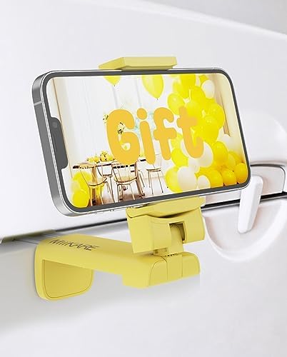 Mii KARE Universal Airplane Phone Holder – Innovative 360-Degree Rotating Smartphone Mount for Ultimate In-Flight Entertainment, Lightweight and Durable Travel Companion for Effortless Viewing on Tray Tables, Perfect for Long Flights and Quick Getaways