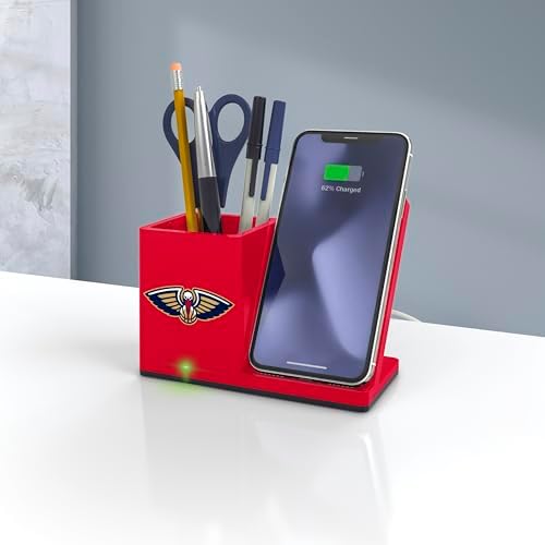 SOAR Smart Wireless Charger & Stylish Desktop Organizer – Fast 10 W Charging for Qi-Enabled Devices, Clutter-Free Workspace Solution with Built-in Storage and Safety Features
