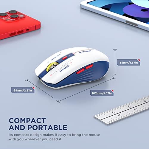 Streamlined Bluetooth Wireless Mouse – Rechargeable Ergonomic Multi-Device Mice (Tri-Mode: BT1/BT2 + 2.4 GHz) with USB Receiver, Stylish Khaki to Pink Design for Laptop, Mac Book, PC, i Mac, i Pad – Ultimate Comfort & Flexibility for Effortless Productivity