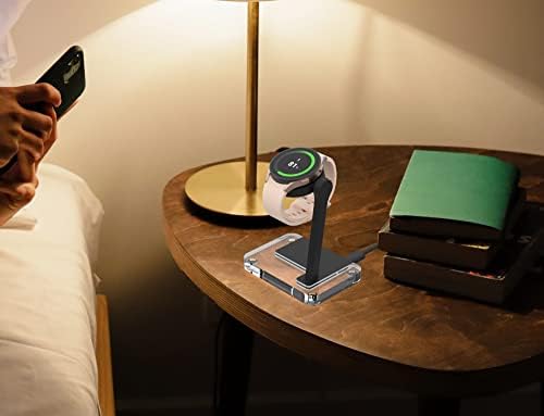 Galaxy Watch Fast Charger Dock – Universal Magnetic Charging Station for Galaxy Watch 8/7/6/5/5 Pro/4/3 and Active/Active2 – Sleek, Portable Design for Quick Power Boosts with Enhanced Compatibility and Durability