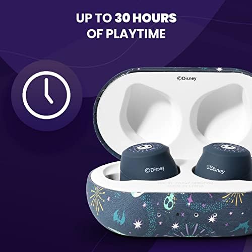 Disney Nightmare Before Christmas Wireless Glow-in-the-Dark TWS Earbuds – Bluetooth 5.0 Headset with Built-in Mic, IPX8 Waterproof Protection, and Portable Charging Case for Ultimate Audio Enjoyment – Unleash Jack and Sally’s Magical Soundscape Anytime, Anywhere