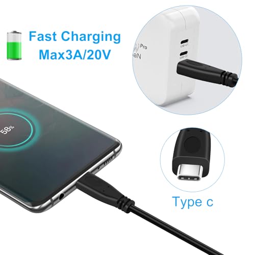 USB Type C 3.1 Panel Mount Adapter Cable 0.6FT, USB C Gen 2 Male to Female 10Gbps Data Cable with Mount Screw for MacBook Tablet, Mobile Phone, Hard Disk Drive – Enhanced Compatibility and Speed