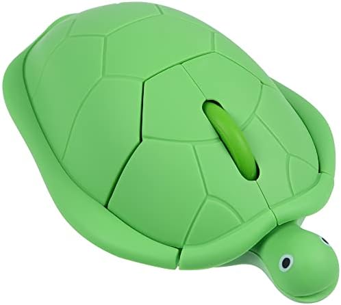 Adorable Green Turtle Wireless Mouse – Ergonomic & Lightweight Travel Companion with Silent Click for PCs, Laptops & Macs – Perfect Gift for Kids, Students & Professionals – Fun Animal Design for a Charming Workspace