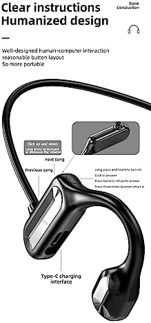 Revolutionary Waterproof Bone Conduction Headphones – 2023 Tictoyo Open-Ear Sports Earbuds with Built-in Mic, Bluetooth 5.3 Connectivity, Lightweight Design for Enhanced Comfort and Safety During Running and Outdoor Activities – Experience Music and Surroundings Seamlessly