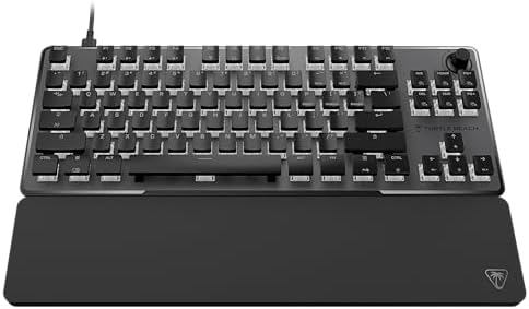 Experience Unmatched Gaming Precision with Turtle Beach Vulcan TKL Tenkeyless Mechanical Keyboard – Linear Titan Switch, Customizable AIMO RGB Lighting, Durable Aluminum Build, and Portable USB-C Connectivity for Ultimate Performance and Style
