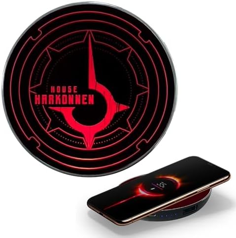 Star Trek Illuminating Wireless Charger & Backup Battery Pack – Sci-Fi Inspired Portable Phone Charger with Light-Up Transporter Pad Logo for Enhanced Compatibility and Fast Charging – Ultimate Gift for Star Trek Fans and Tech Enthusiasts