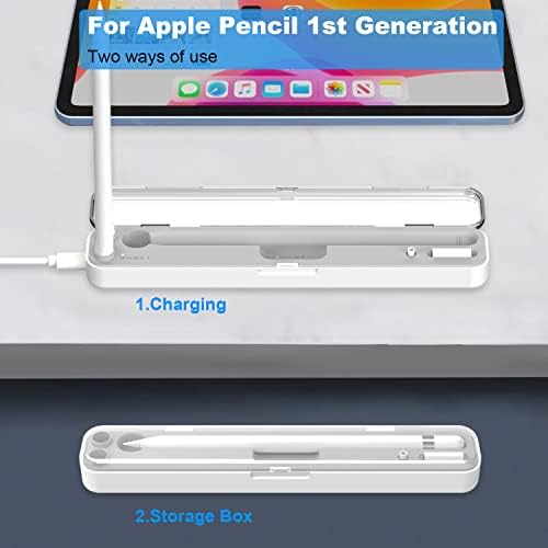 Maximize Your Apple Pencil’s Potential with the Are Me 2 in 1 Magnetic Wireless Charging Case – Ultimate Compatibility for 1 st & 2 nd Gen, Portable Storage Solution for Seamless On-the-Go Creativity and Enhanced Charging Speed
