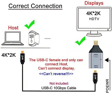 xiwai 100 W USB-C to HDMI Adapter Cable – 10 Gbps Data Transfer & 4 K@60 Hz Output for Laptops and Phones – Fast Charging Power Delivery & Enhanced Compatibility for Ultimate Streaming Experience