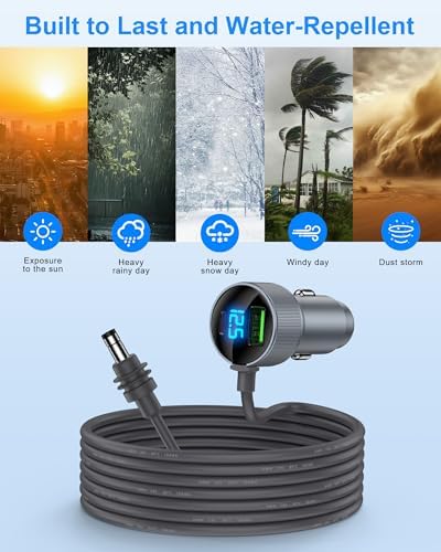 Starlink Mini Car Adapter – Dual-Port Waterproof Fast Charger with PD30 W & QC18 W, 10 FT 12 V DC Power Cable for Ultimate Compatibility in Cars, Trucks, Vans, and Yachts – Reliable Power On-the-Go