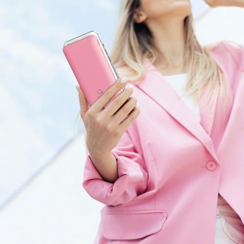 Ultimate Brand Q 10000 m Ah Portable Charger with Built-in Cables and AC Wall Plug – Fast Charging Power Bank with USB-C, Triple Output Ports for i Phone, Tablet & All Smartphones – Perfect Travel Companion for On-the-Go Charging