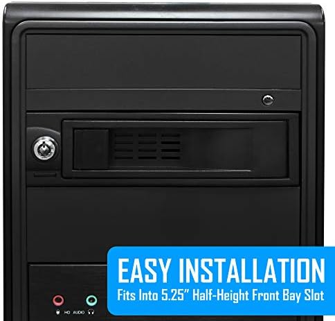 Kingwin Universal Hot Swap Mobile Rack for 2.5” & 3.5” SSD/HDD – Effortless Internal Tray-Less SATA Hard Drive Backplane Enclosure with 6 Gbps Support for SATA I/II/III & SAS I/II – Ultimate Flexibility and Enhanced Data Transfer Speed for Efficient Storage Management