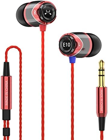 Sound MAGIC E10 Wired Earphones: High-Fidelity Stereo Earbuds with Noise Isolation and Powerful Bass – Tangle-Free Comfort in Sleek Gunmetal Finish for Ultimate Audio Experience