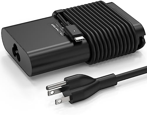 High-Performance 65 W USB-C Dell Laptop Charger for Latitude & XPS Models – Rapid Charging, Enhanced Compatibility, and Durable Power Adapter with LED Indicator – Ideal for Dell Latitude 5420, 5430, 5520, 5320, 7420, 7430, XPS 12, 9250, XPS 13, 9350 – Versatile AC Adapter with 30 Days Free Return and One-Year Warranty