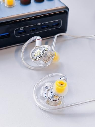 Transform Your Audio Realm with Wan’er S.G 2 Hi-Fi In-Ear Monitors – Cutting-Edge 10 mm Dynamic Drivers, Ergonomic Comfort, and Detachable Tangle-Free Cable for Gamers and Audiophiles (White-3.5 mm) – Premium Sound Clarity, Ultimate Durability, and Versatile Compatibility for Gaming and Music Lovers