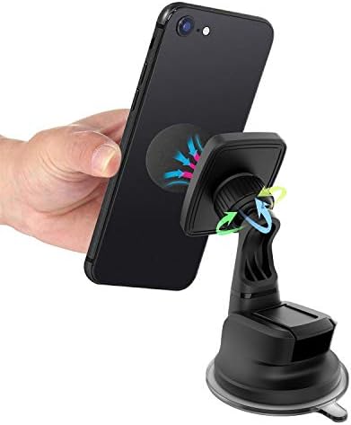 Wix Gear Universal Magnetic Dashboard Car Mount Holder – Premium Windshield & Dashboard Phone Mount with Strong Gel Adhesive for Enhanced Stability & Seamless Navigation Experience