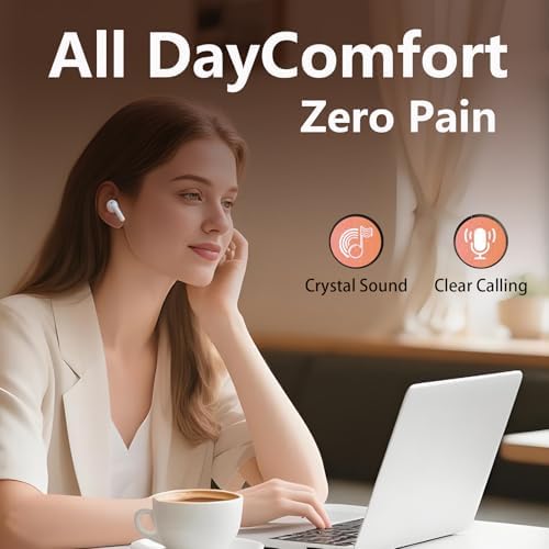 Revolutionize Your Listening Experience with Advanced True Wireless Earbuds Featuring Bluetooth 5.3 – Immerse Yourself in Crystal-Clear Hi-Fi Stereo Sound, Enjoy IPX7 Waterproof Durability, and Benefit from Superior Noise-Cancelling Technology – Effortless Auto Pairing for Instant Connectivity with i Phone and Android – Perfect Companion for Music Lovers, Professionals, and Adventurers Alike