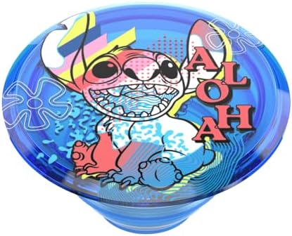 Stylish Lilo & Stitch Pop Socket Grip with Kickstand – Versatile One-Handed Phone Holder for Seamless Use and Enhanced Compatibility across Devices – Effortless Style and Functionality in a Durable Accessory for i Phone, Samsung, and More – Perfect for Wireless Charging and Swappable Designs – Ideal Anti-Drop Solution for Everyday Convenience