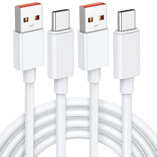 Jelanry 3.3 FT 120 W USB-C Fast Charger Cable – Dual-Pack for Rapid Charging & Data Sync, Compatible with Super VOOC, Warp, Turbo Max, Flash Charge – Versatile & Durable USB-C Cord for i Phone, Samsung, One Plus, Xiaomi, Oppo, Vivo, Huawei Devices – Maximize Efficiency & Performance