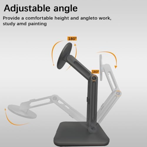 Magnetic Phone Stand for Desk, Heightened Adjustable Foldable, Compatible with iPhone 16/15/14/13/12 All Series/Mag-Safe Case (Silver) – Enhanced Compatibility and Speed