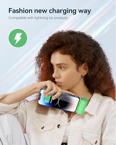 Ultra-Compact Pink 4800 m Ah Power Bank – Sleek Mini Battery Charger with 15 W Fast Charging for i Phone 14/13/12/11/8 & i Pad Air/Mini/Pro – Stylish Portable Charger for Travel & Everyday Use – Enhanced Compatibility for Air Pods Pro I/II