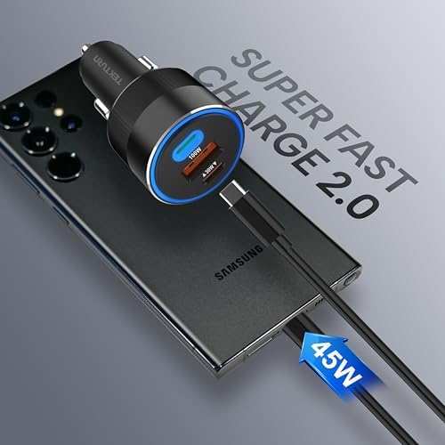 160 W Multiport Car Charger with 100 W E-Mark Cable – Super Fast Charging for i Phone 16/15/14/13, Samsung S25/S24/S23, i Pad, Mac Book & More – Ultimate Compatibility and Efficiency for On-the-Go Power Needs