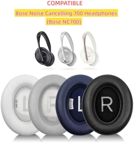 Transform Your Bose 700 Headphones with Premium Replacement Earpads – Luxurious Leather & High-Density Memory Foam for Unmatched Comfort and Superior Sound Isolation – Effortless Installation, Sleek Black Design for Audiophiles and Casual Listeners
