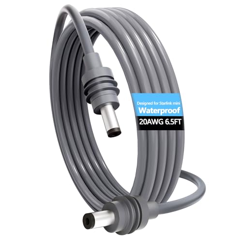 33 FT Starlink Mini USB-C Cable – Ultra-Durable 100 W PD Charging Solution, Waterproof and High-Speed Data Transfer for Power Banks & Chargers (10 M, Sleek Gray) – Ultimate Compatibility and Long-Distance Performance