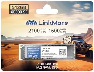 Elevate Your System Performance with Link More XE300 SE 256 GB PCIe Gen3 NVMe M.2 2280 Internal SSD – Lightning-Fast Read Speeds Up to 2100 MB/s and Write Speeds of 1500 MB/s for Unmatched Efficiency and Reliability in Data Storage Solutions