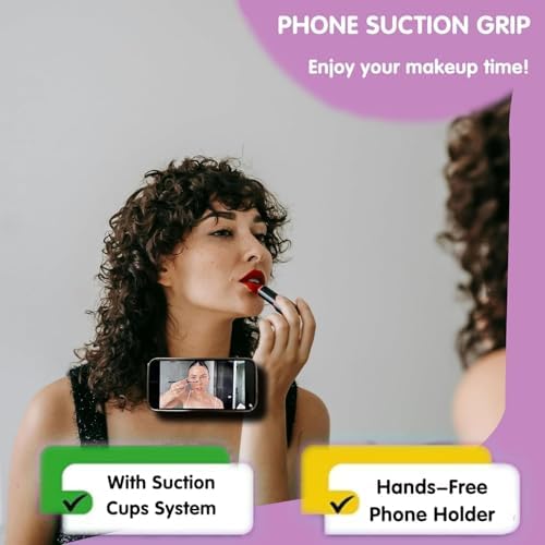 AUROX Chic Pink Magnetic Phone Grip – Premium Silicone Mag Safe Holder for i Phone 12-16 Series, Collapsible Design for Effortless Selfies & Videos, Enhanced Portability & Stability for Everyday Use, Ideal for Hands-Free Photography