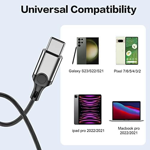 USB C Wired Earbuds with Advanced Noise-Cancellation for Ultimate Audio Clarity – Premium Sound Experience Compatible with Samsung Galaxy S25, i Phone 16, and Pixel 9 – Ergonomic In-Ear Design Featuring Magnetic Hold, Integrated Microphone, and Convenient Volume Control – Perfect for Music Enthusiasts and Professionals on the Go